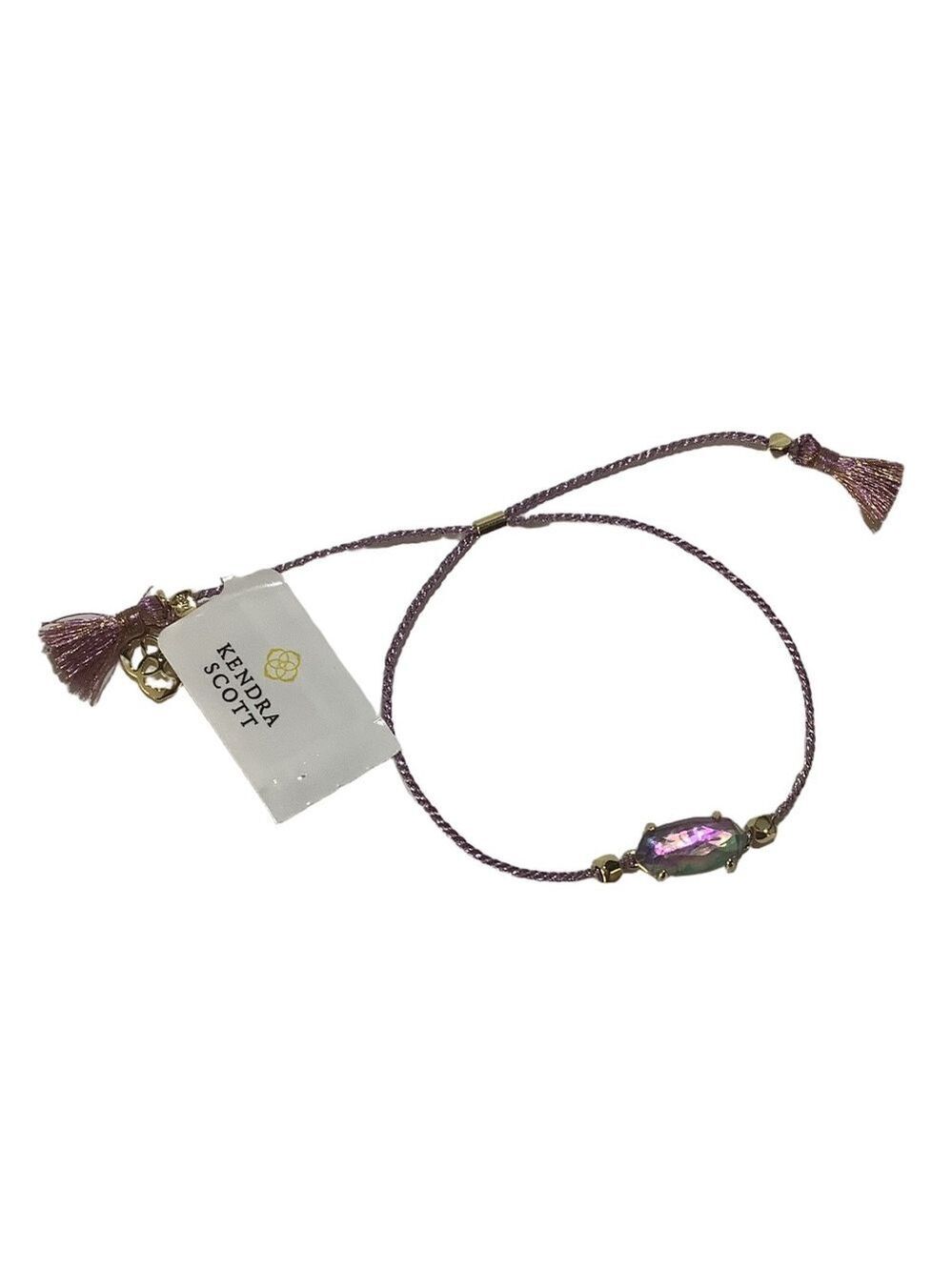 Kendra Scott Gold Lilac Abalone Everlyne Friendship Bracelet New